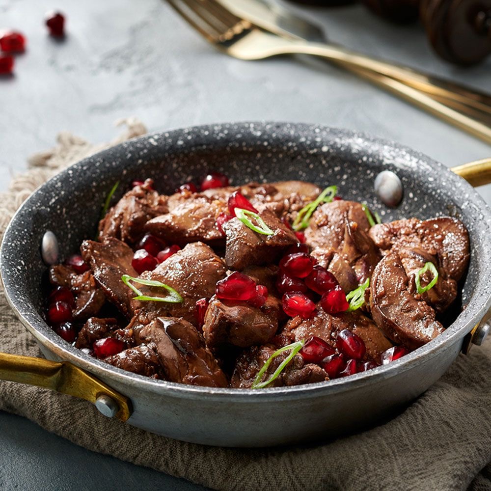 كبدة دجاج (كبدة ,  دبس رمان , ليمون , ثوم)